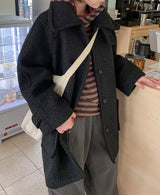 [unisex] キルシュッドボタンストライプフーディー