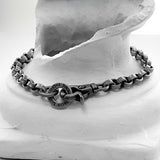 ss-6mm bold O chain bracelet_dark silver