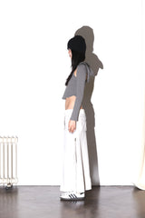 07 ZIP WASHED SKIRT IVORY