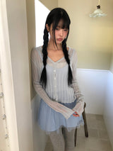 ノールウェーブリブカーディガン