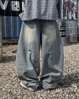 Clear Balloon Denim Pants