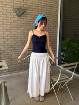 pure frill ribbon pants