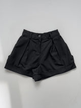 Pleated Cabra Shorts