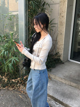コナヘリンボーンストライプワイドデニム (3c)