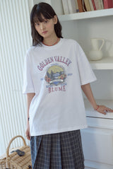 26SS★ バレーガーデンホワイト半袖Tシャツ