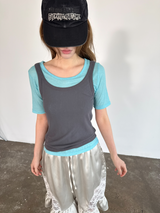 スラッシュスリムTシャツ
