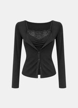 Chloe Lace Layered Cardigan