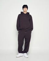 25FW ダブルラインロゴパンツ ダークブラウン
