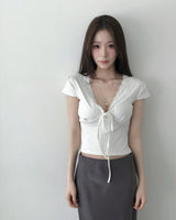 house wine antique Lace Top
