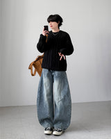 Frost Curve Wide Denim