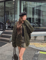 Referred Wool Round Cardigan