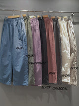 ASCLO パステルナイロンワイドパンツ (8color)