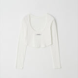 Low back crop t-shirt