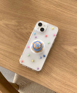 Button Layered Tok_04 phone grip holder