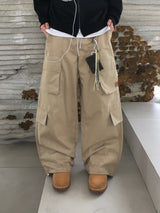 Grid Patch Work Cargo Pants 3C