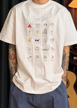 トラベル オーバーサイズ ショートスリーブ Tシャツ 3カラー
