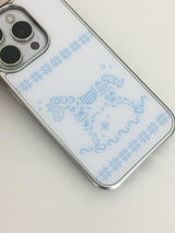 ブルーホースケース (シルバーグラス)