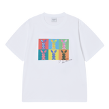 25SS エイリアンラビットポップアートショートスリーブTシャツ ホワイト