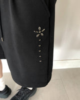 セントUスタッドピンタックバンディングバミューダスウェットパンツ
