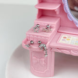 [SET] Cubic Star Milky Way Piercing