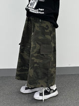 camo コットンスカートパンツ