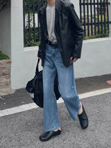 Cent minimal loafer mule