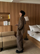 ASCLO Rough One Tuck Back Banding Slacks (4color)