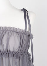 MESH SHIRRING TOP