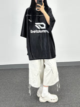 ripstop diagonal cargo shorts
