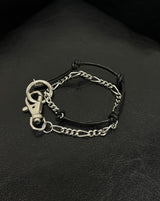 Ant leather layered bracelet