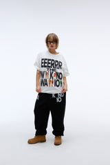 Weekend warrior people artwork T-shirt (White)