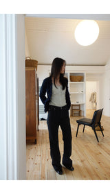 Night blue tweed cardigan (jacket)