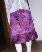 (3color) Rose Velvet Frill Midi Skirt