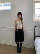 Luna Shirring Blouse (2 colors)