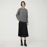 PLEATED MIDI SKIRT CHARCOAL