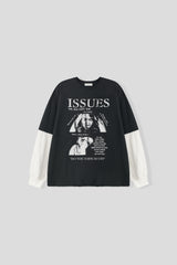 イシューズレイヤードオーバーロングスリーブTシャツ3C