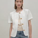 (Z-T-6823)ESSENTIAL STANDARD ROUND NECK TEE