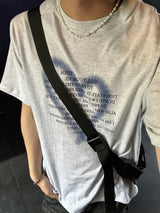 ハートスプレーレタリングハーフスリーブ