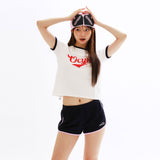 グッドバイブオンリーリンガーTシャツ_ホワイト