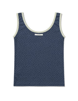 STAR CONTRAST SLEEVELESS(NAVY)