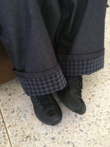 Plaid Roll-Up Pants