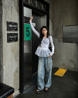 Ribbon washing denim