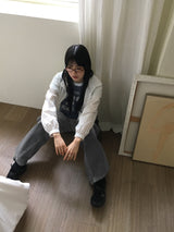 アルカクロップフード付きウィンドブレーカージャンパー