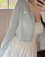 Lafu Pendant Cropped Cardigan