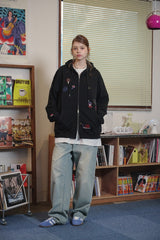 [2-WAY] Mushroom Stitch Zip-Up