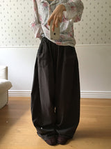 26FW★ [BAONHAUS] ポイデン バルーン バンディング ワイドパンツ