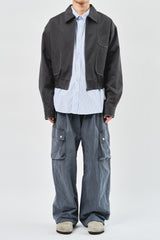 Cracker Dyeing Cargo Pants (2color)