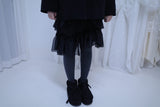 Unbal frill chiffon skirt