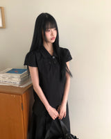 Matia Double Button Short-Sleeve Blouse
