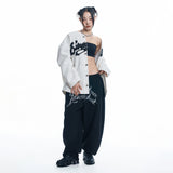 Lettering Balloon Sweatpants - BLACK